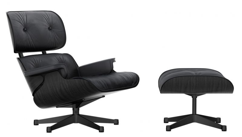 Eames Lounge Chair & Ottoman BLACK Vitra